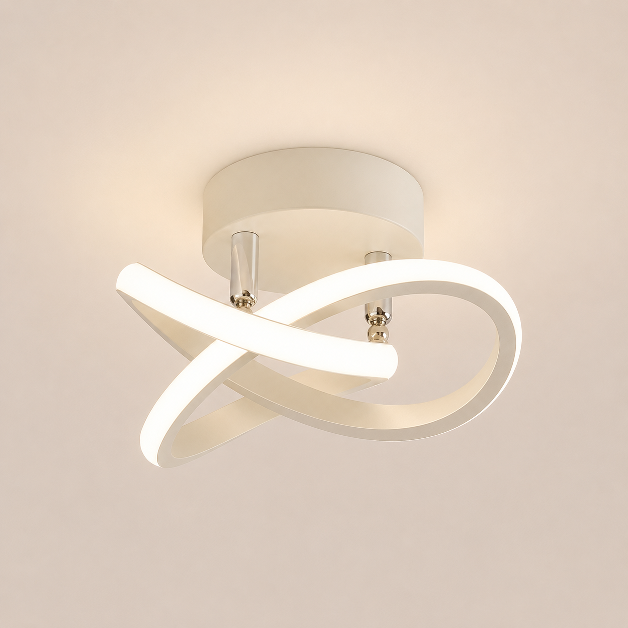 Modern Spiral LED Ceiling Light - Flush Mount Lighting