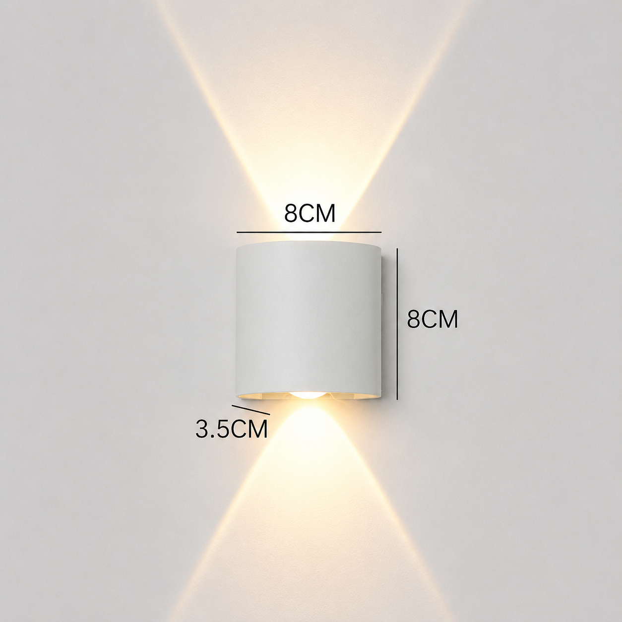 Waterproof LED Wall Light Outdoor & Indoor – Modern Up Down Aluminum Wall Sconce