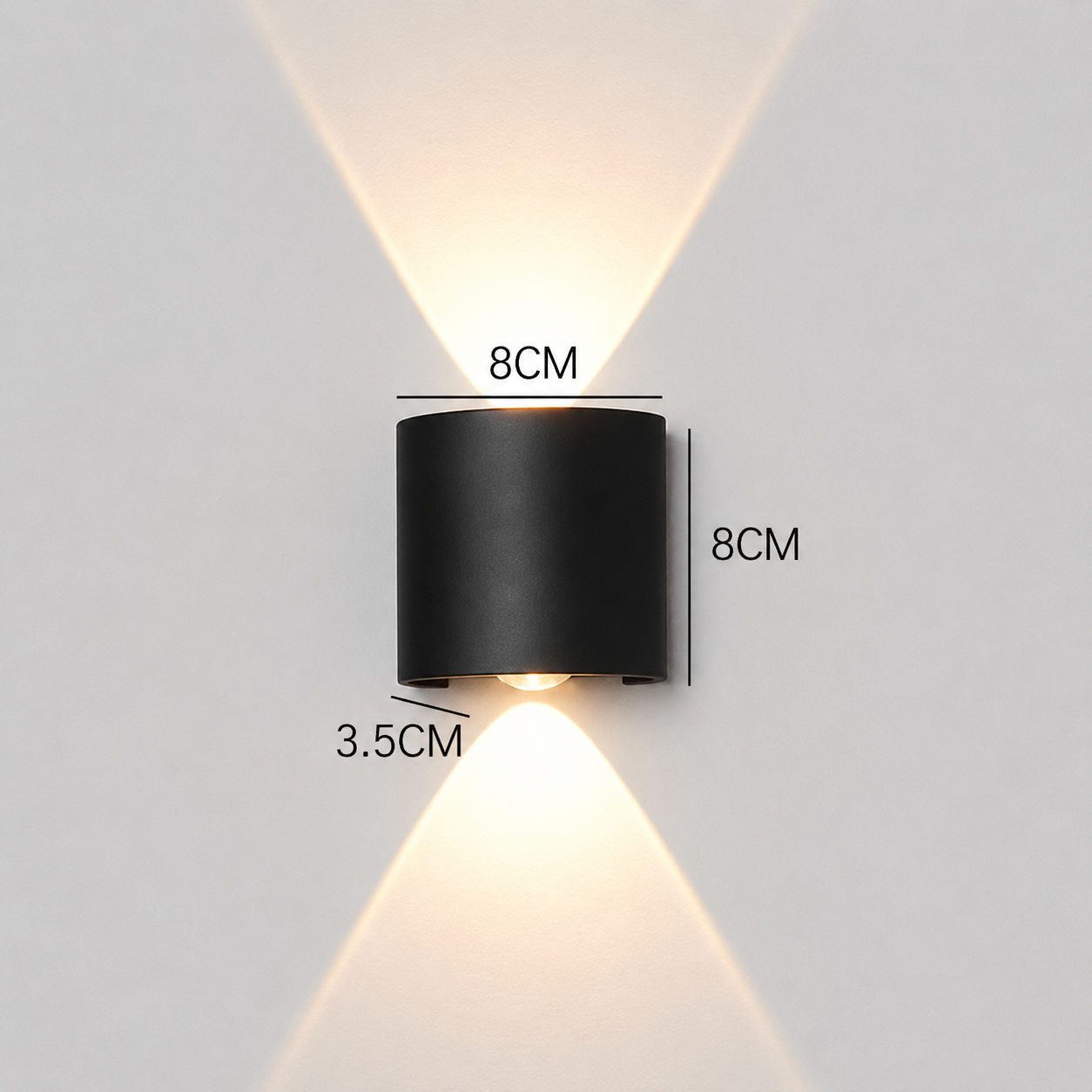 Waterproof LED Wall Light Outdoor & Indoor – Modern Up Down Aluminum Wall Sconce