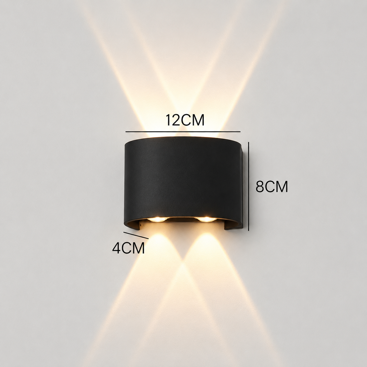 Waterproof LED Wall Light Outdoor & Indoor – Modern Up Down Aluminum Wall Sconce
