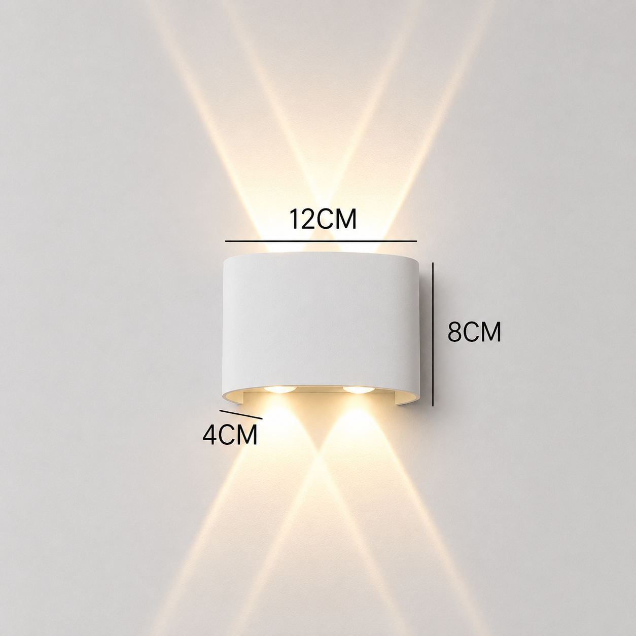 Waterproof LED Wall Light Outdoor & Indoor – Modern Up Down Aluminum Wall Sconce