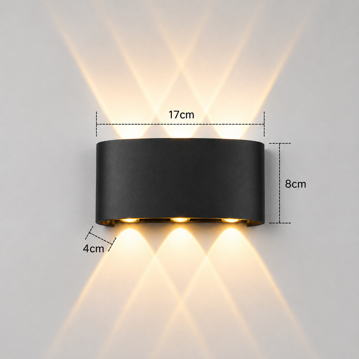 Waterproof LED Wall Light Outdoor & Indoor – Modern Up Down Aluminum Wall Sconce