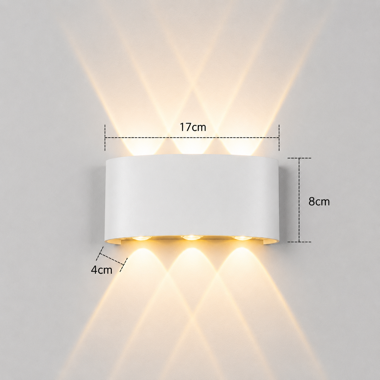 Waterproof LED Wall Light Outdoor & Indoor – Modern Up Down Aluminum Wall Sconce
