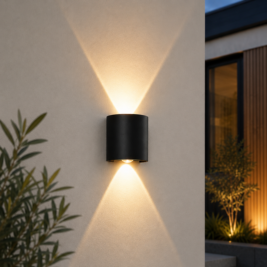 Waterproof LED Wall Light Outdoor & Indoor – Modern Up Down Aluminum Wall Sconce
