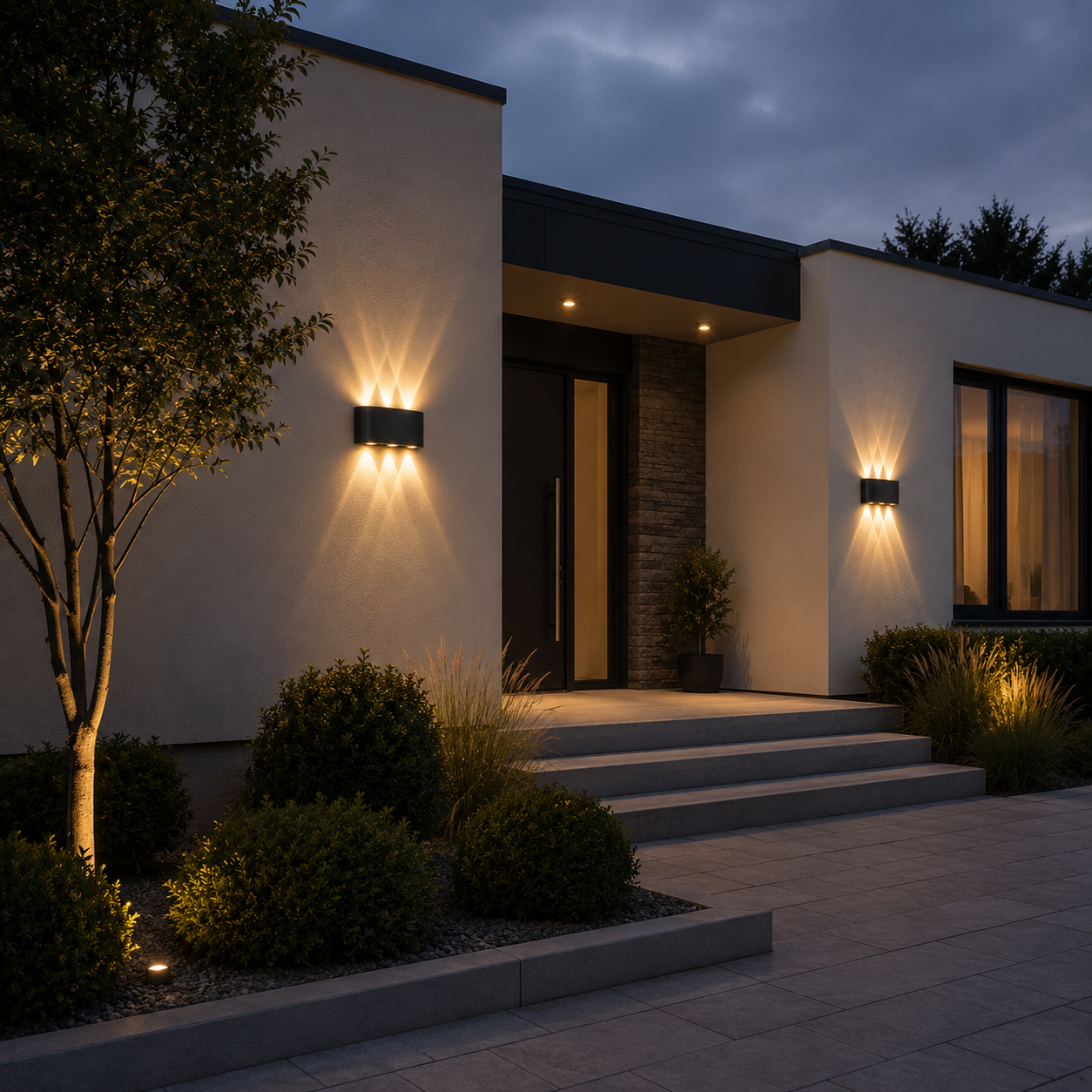 Waterproof LED Wall Light Outdoor & Indoor – Modern Up Down Aluminum Wall Sconce