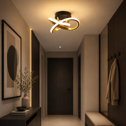 Modern Spiral LED Ceiling Light - Flush Mount Lighting