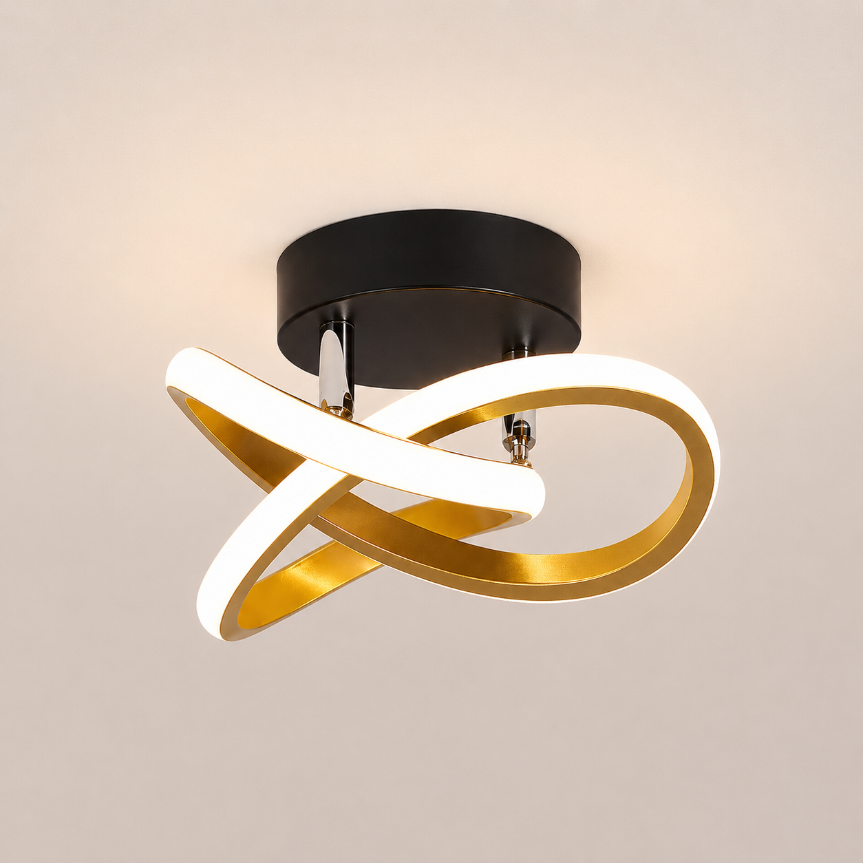 Modern Spiral LED Ceiling Light - Flush Mount Lighting