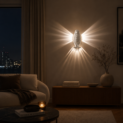 Eagle & Owl Wall Light LED – Geometric Animal Wall Sconce Battery Operated