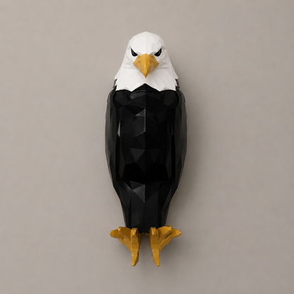 Eagle & Owl Wall Light LED – Geometric Animal Wall Sconce Battery Operated